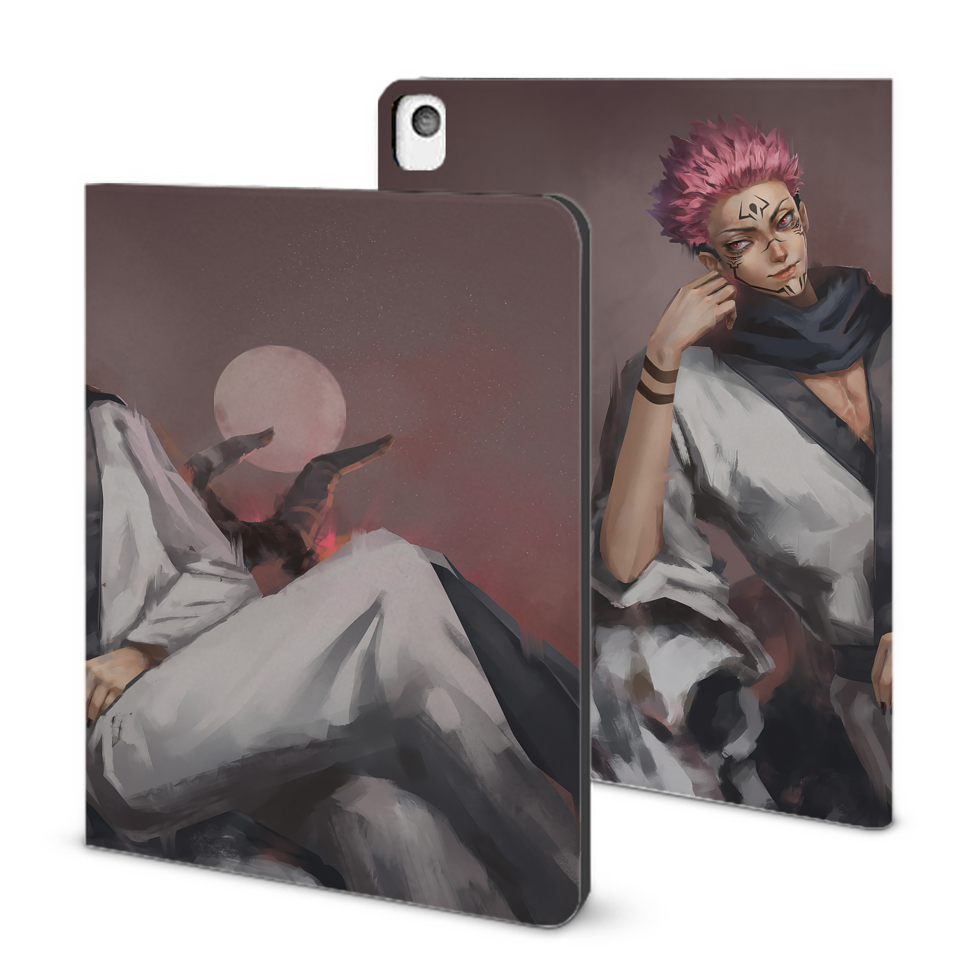 （画像用） 呪術廻戦 Jujutsu Kaisen IPadケース ペンホルダー付き ブックスタイルデザイン